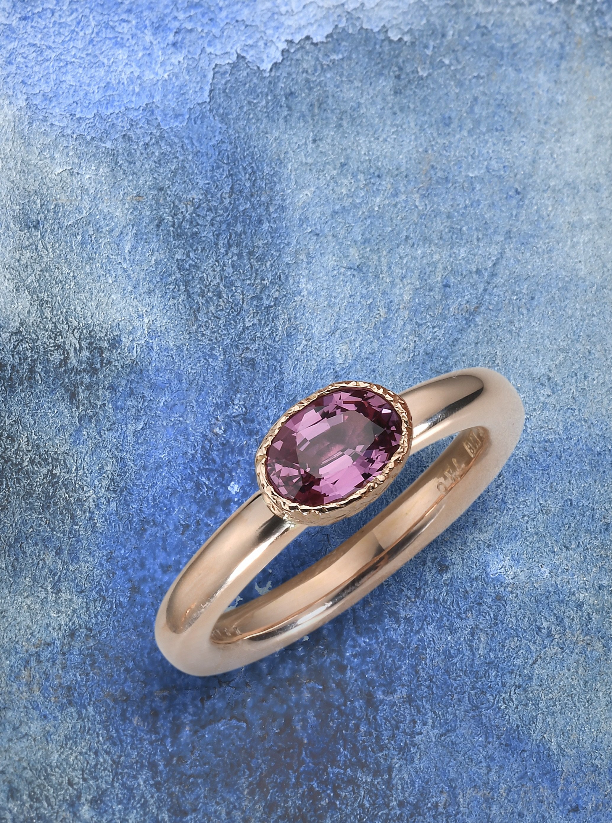 essential pink sapphire ring