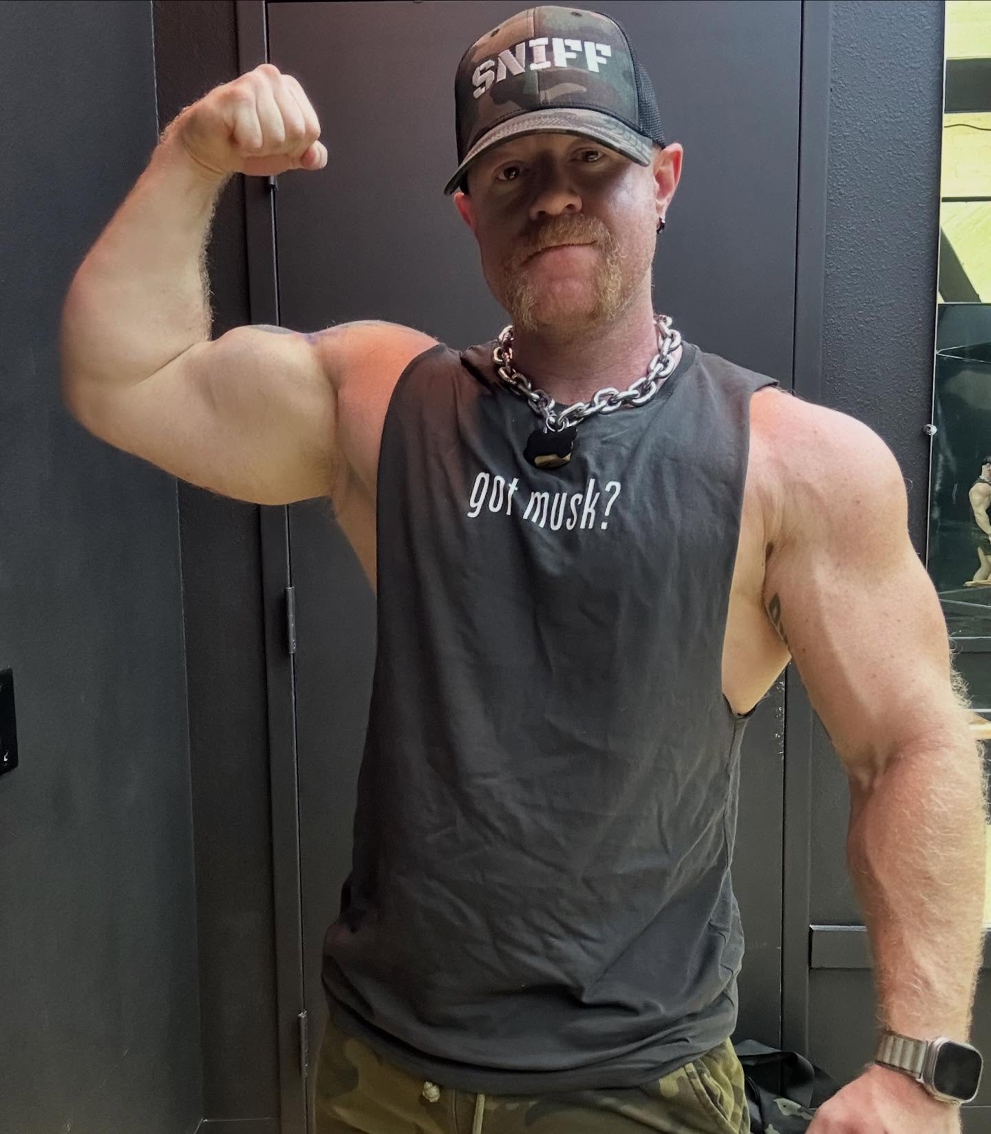 #GotMusk? Come get a #SNIFF to find out.
.
.
.
#FLEXgear #KinkCulture #gaypride #LGBTQBusiness #PrideApparel #PupLife #PuppyPlay #KinkGear #GayKink #KinkyPup #FetishWear #PupHood #BDSMFashion #LeatherPup #GayMuscleLife #MusclePride #GymKink #KinkAnd