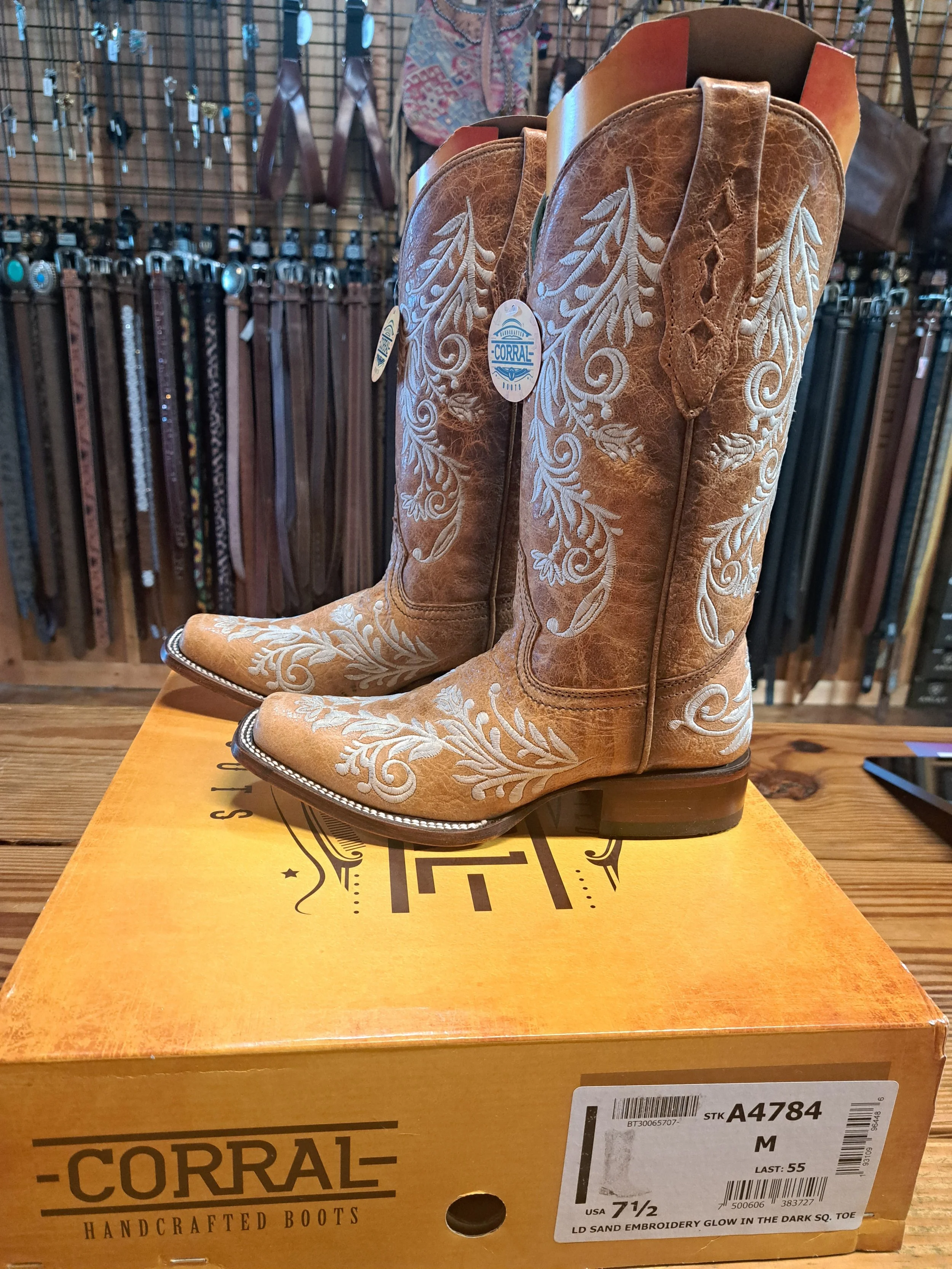 CORRAL SAND WITH GLOW IN THE DARK EMBROIDERY $248.00