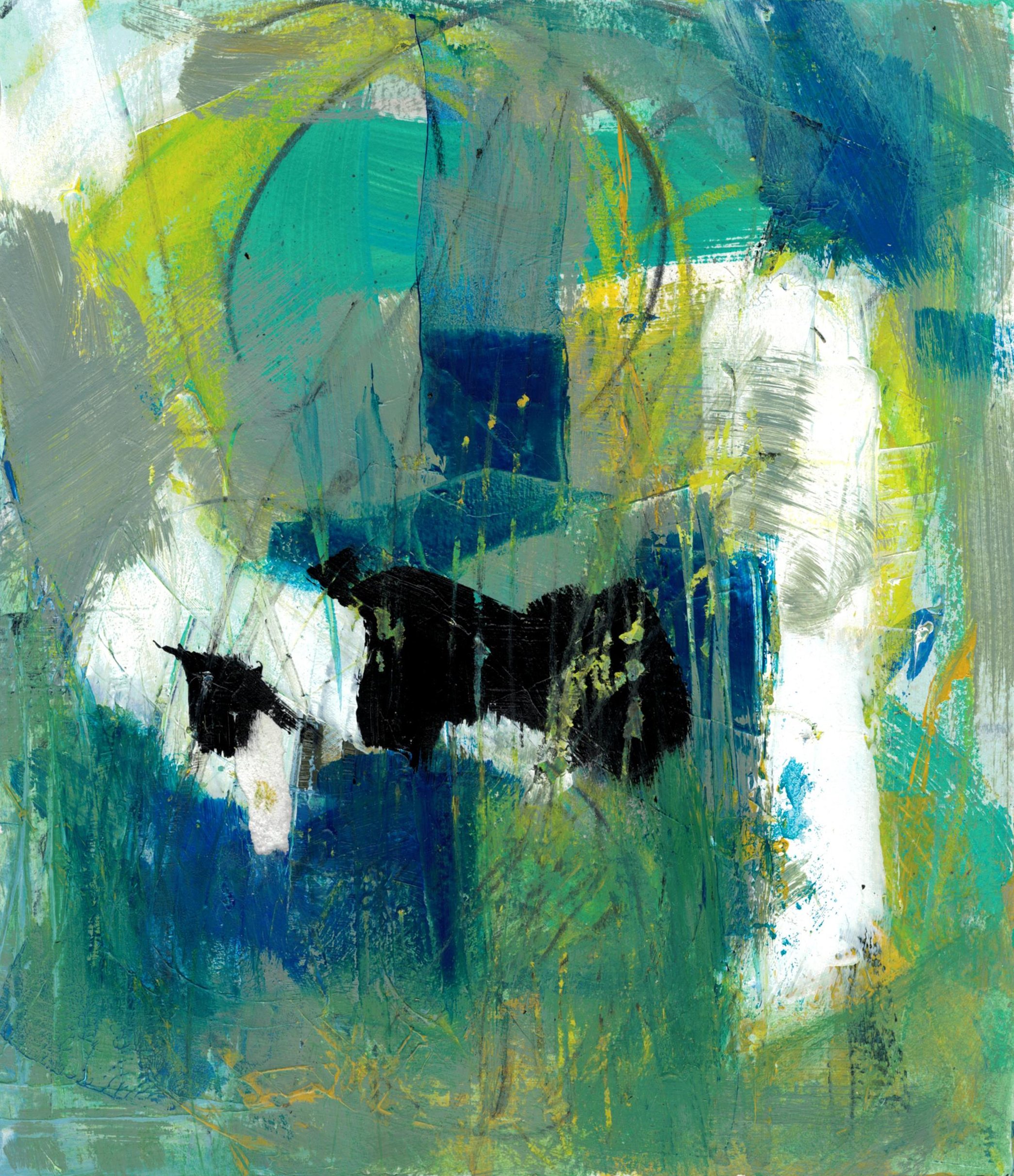Conestee 3, acrylic on paper, 7x8