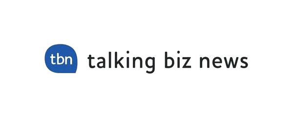 Talking Biz News logo with a blue circle containing the letters 'tbn' followed by the text 'talking biz news'.