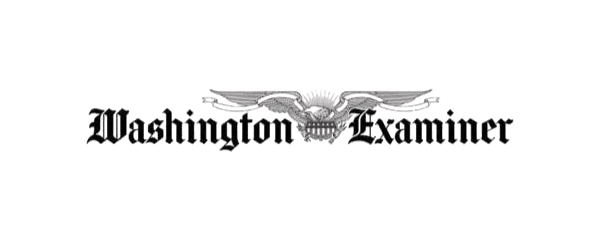 Washington Examiner logo with stylized eagle and gothic text