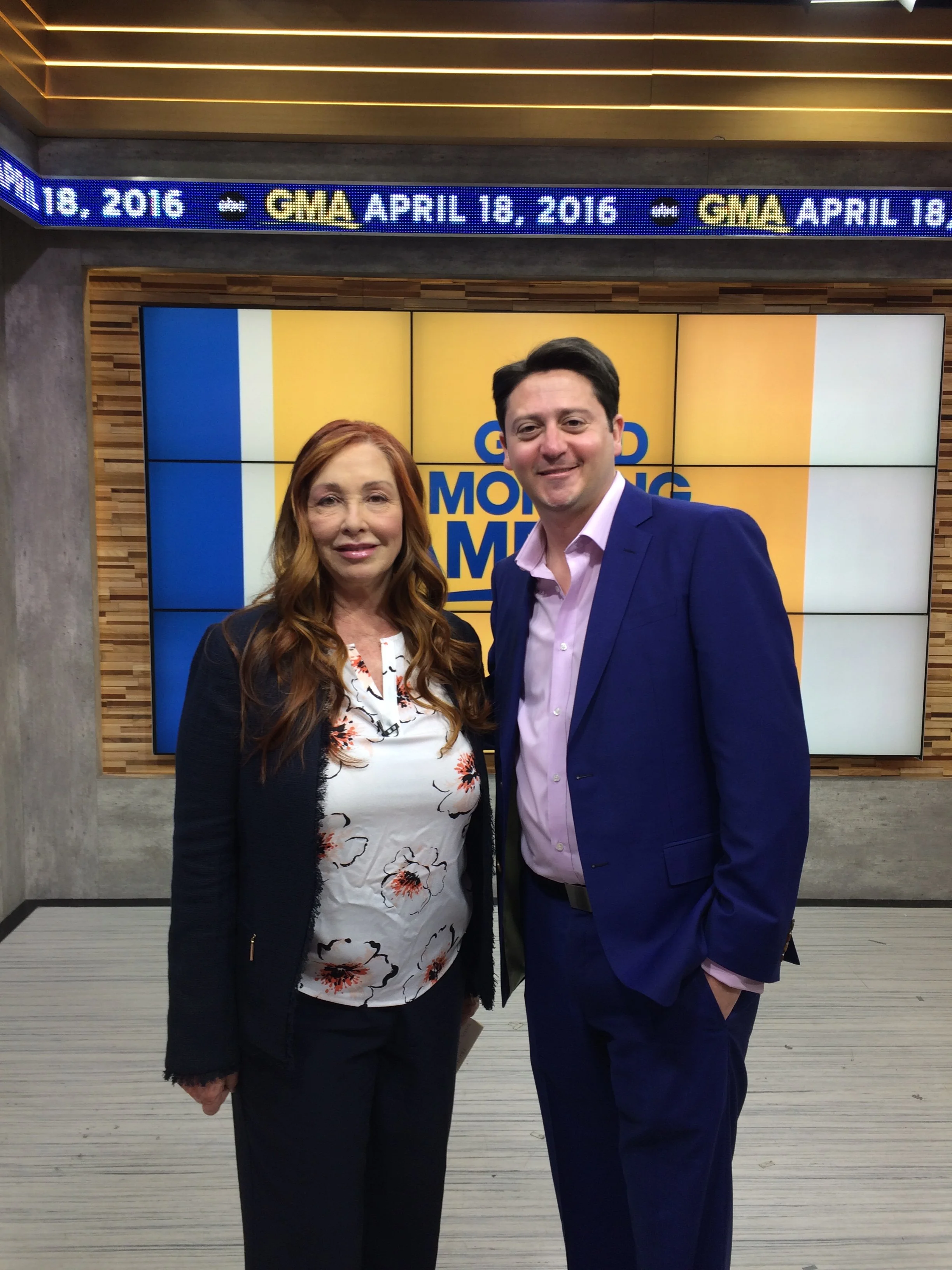 Chase Global Founder Brad Chase on the set of Good Morning America