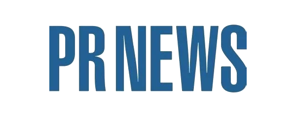 The word 'PR NEWS' in blue and white capital letters with a yellow accent on the letter 'N'.