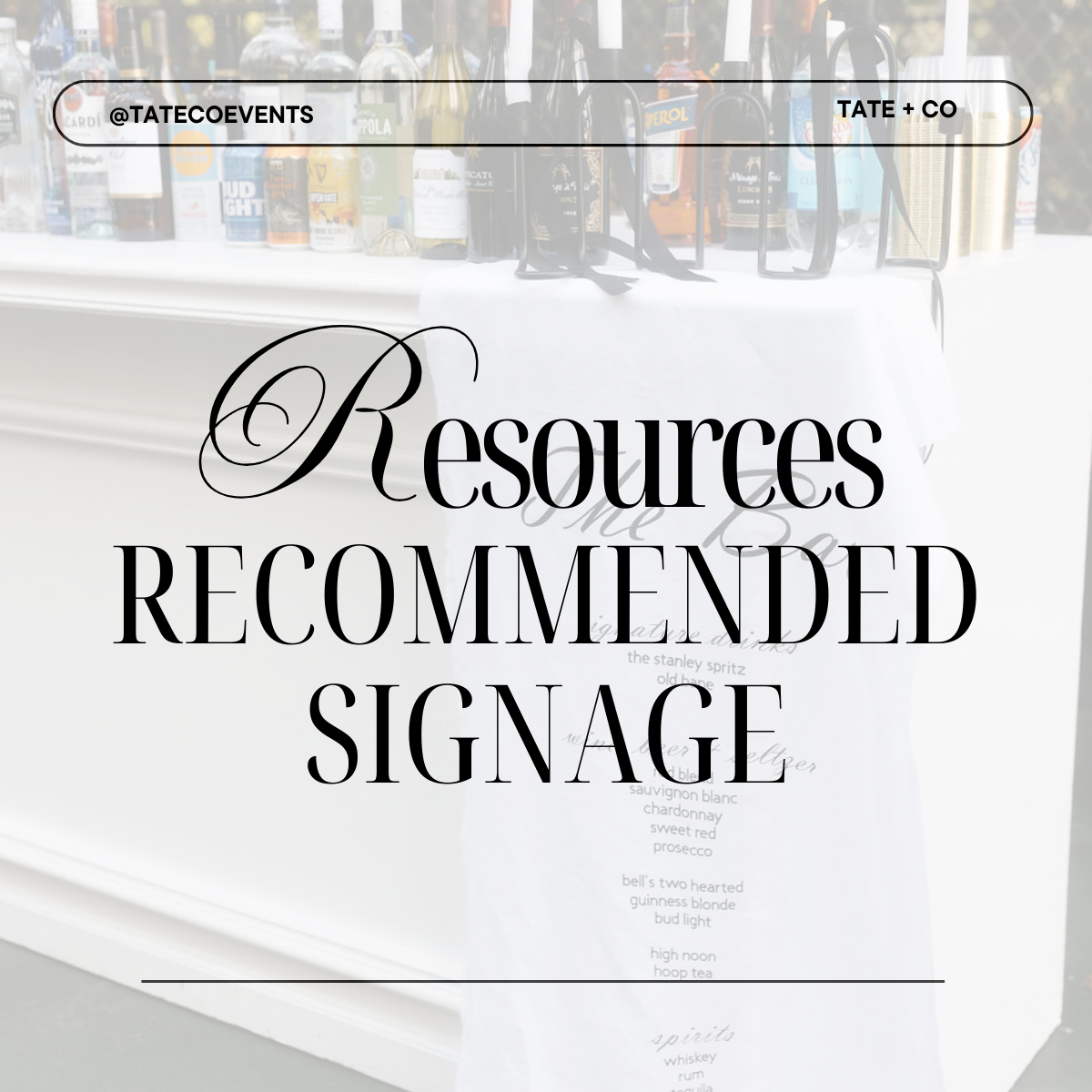 Recommended Signage