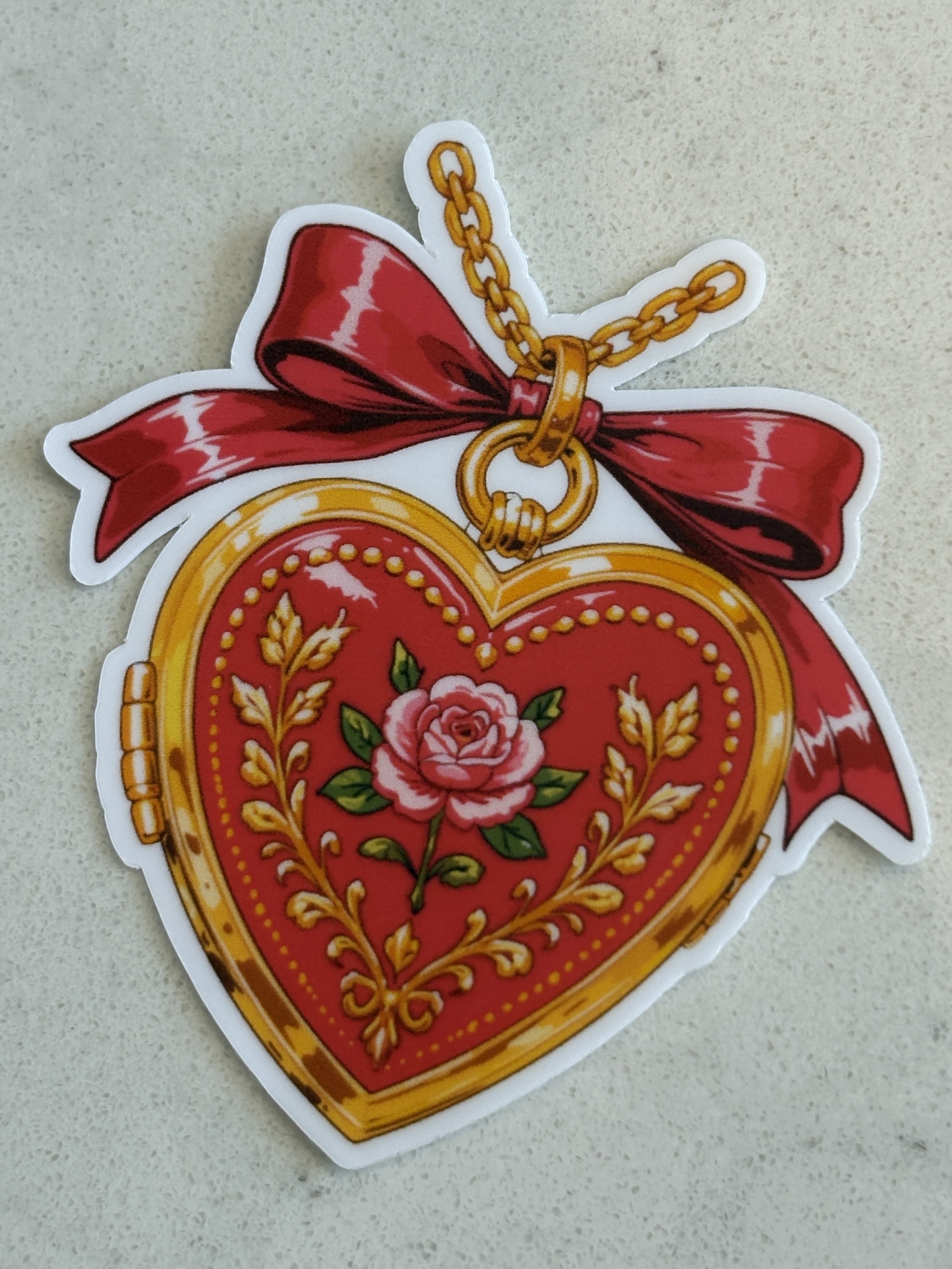 Vintage Heart Locket sticker