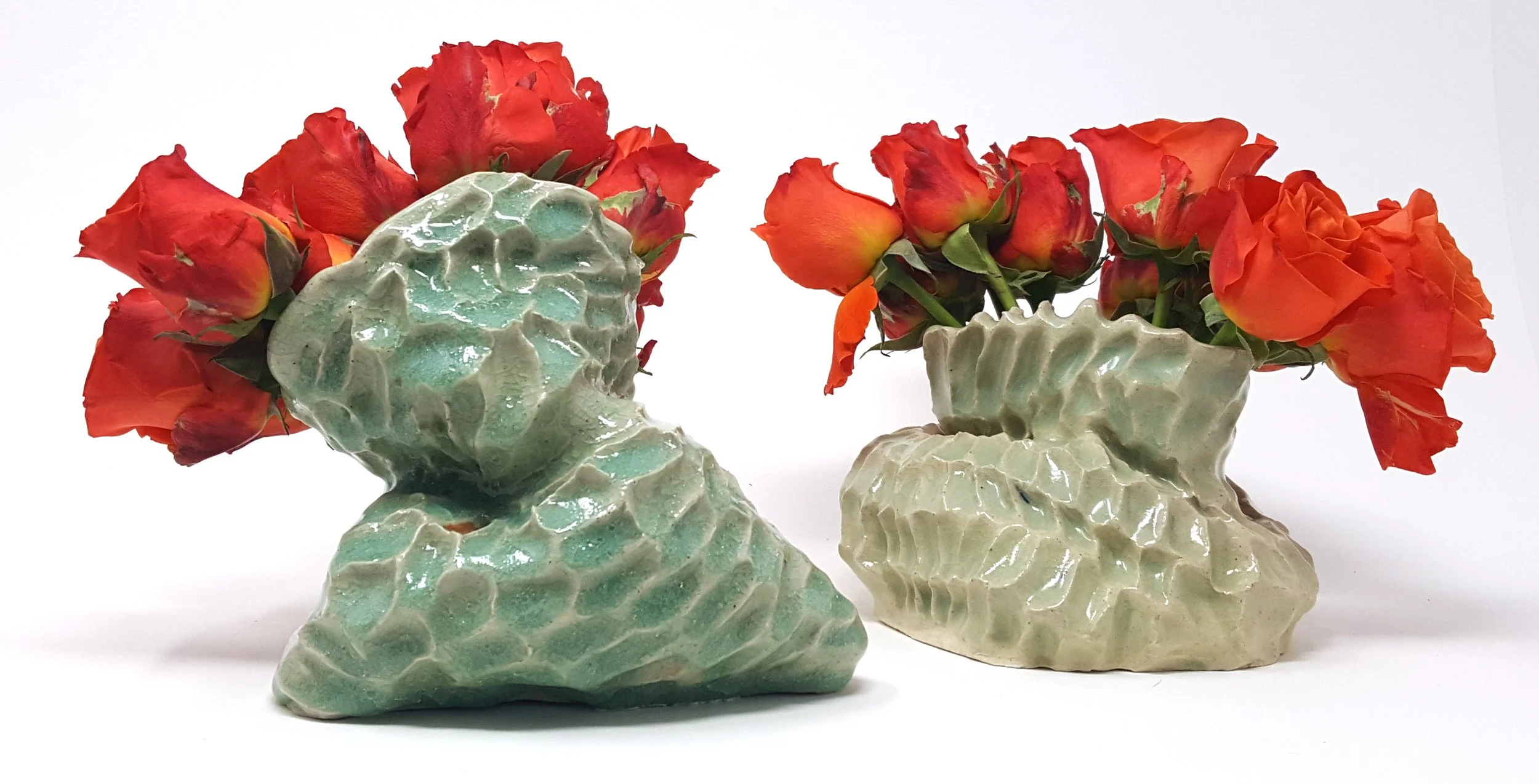 Slouchy Flower Vases. 