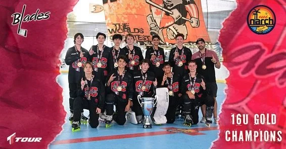 🏆 2026 NARCh 16U Gold Champions 🏆

Congratulations to our OC Blades 16U on bringing home the NARCh Gold Championship! 

Your dedication all season long paid off, and you&rsquo;ve earned every bit of this moment. Enjoy it!
❤️🖤