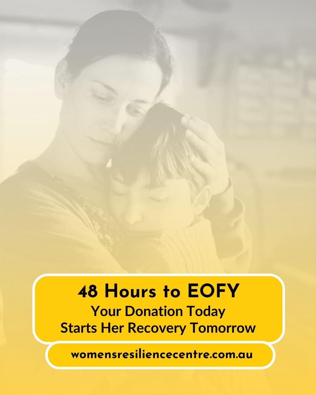 THIS WEEKEND: Your EOFY Donation Starts Her Recovery

Monday June 30th is the deadline. Donate today and change a life forever. DONATE LINK IN BIO.

1 in 4 Australian women experience domestic violence. Someone you know - in your community, at work, 