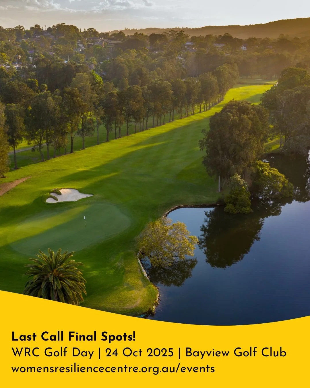 LAST CALL - REGISTRATIONS CLOSE THIS WEEK!
WRC Annual Golf Day | Friday, 24 October | Bayview Golf Club

CALLING ALL GOLFERS, TRADIES, BUSINESS OWNERS &amp; NORTHERN BEACHES LOCALS! Final spots available to tee up for a cause that matters in our comm