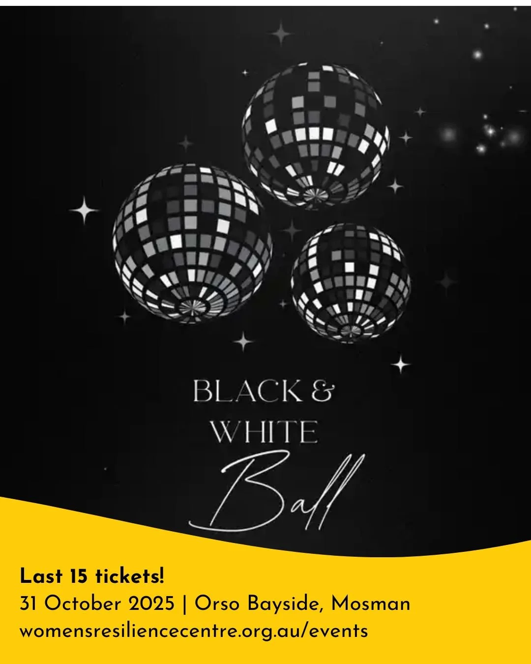 It's Halloween Friday night. You're arriving at Orso Bayside via exclusive pontoon access. Fairy lights twinkle above Sydney Harbour views. The Hit Slingers are warming up. Northern Sydney's most compassionate community is gathering for an elegant ev