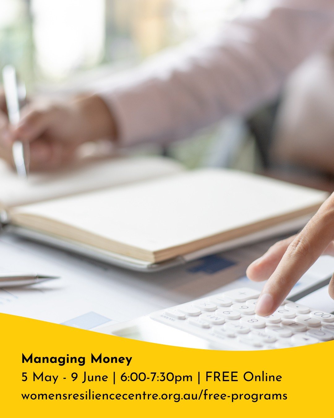 Money confidence isn't out of reach - it starts here.

Managing Money is a FREE, trauma-informed 6-week online program helping women build a solid financial foundation, overcome money fears, and make decisions with confidence.

✔ Budgeting, debt &amp