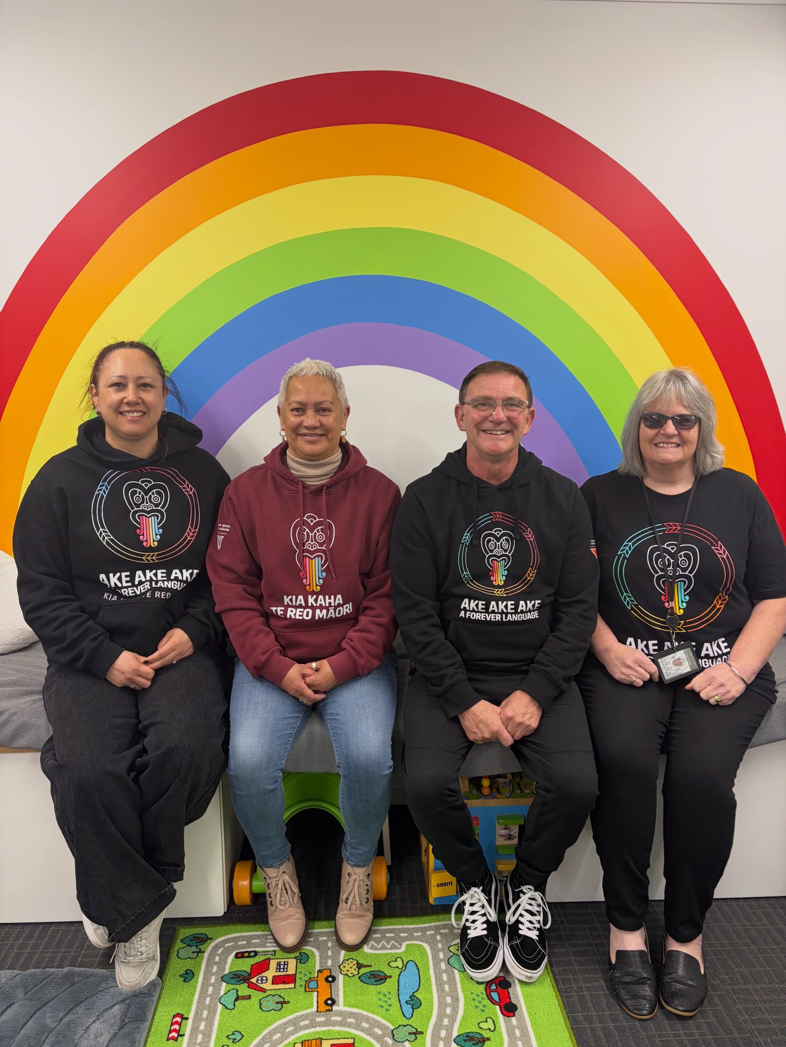 Te Wiki o Te Reo Māori ✨

Today we&rsquo;re looking at all the ngā tae (colours) of the āniwaniwa (rainbow), and showcasing Mike&rsquo;s amazing freehand āniwaniwa in our tamariki room (ngā mihi nui Mike!) 🌈

❤️ Whero
🧡 Karaka
💛 Kōwhai
💚 Kākāriki