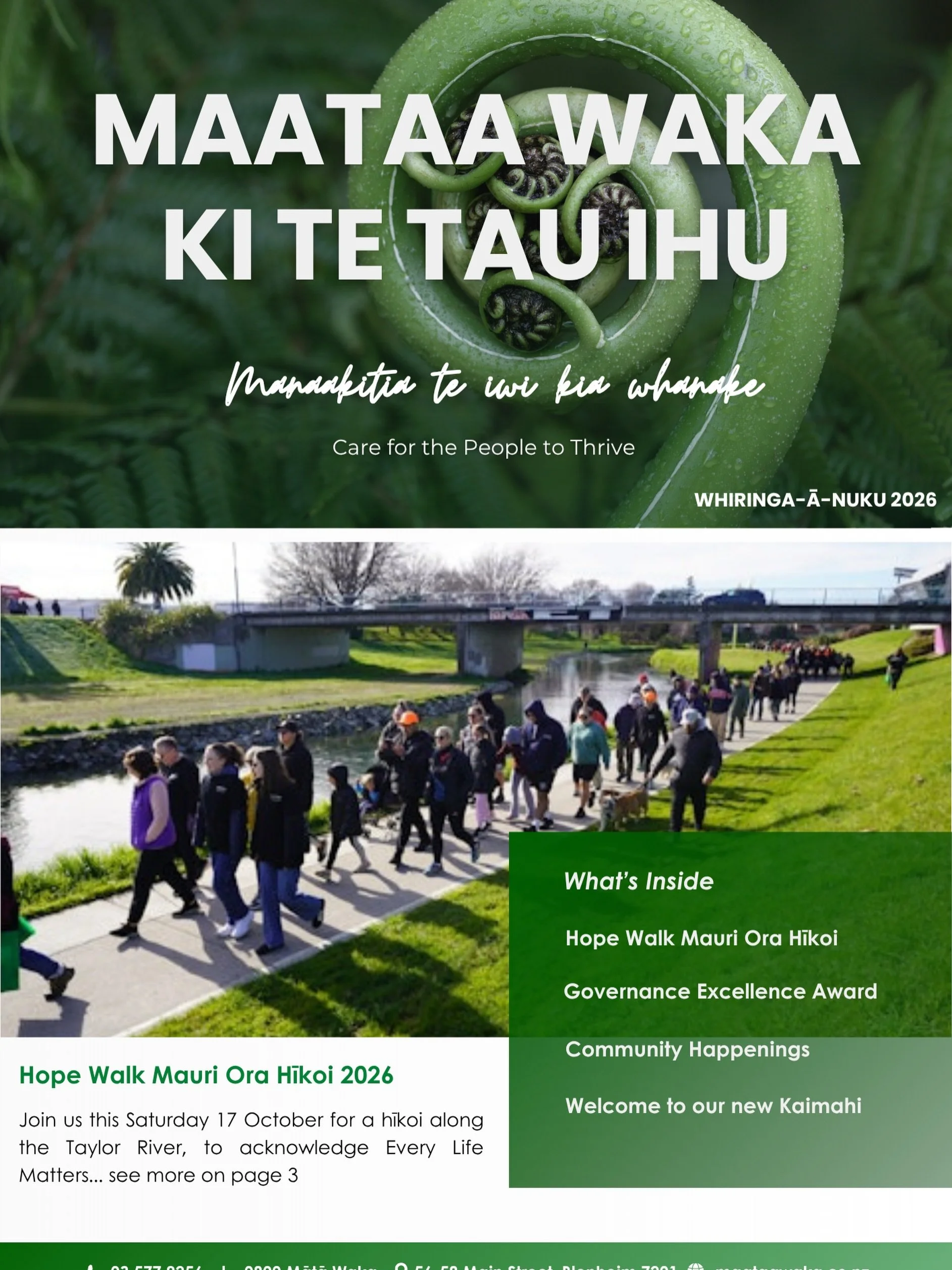 Our latest Panui is out e te iwi! Check it out on the link below 👇
www.maataawaka.co.nz/newsletters

#hauoraservices