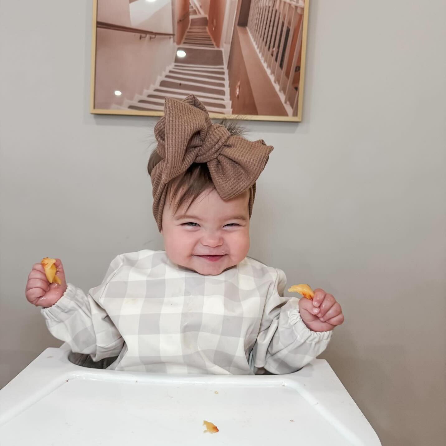 Smiles all around, how chic is this little one 🥹 in our fan favourite misty gingham 😍