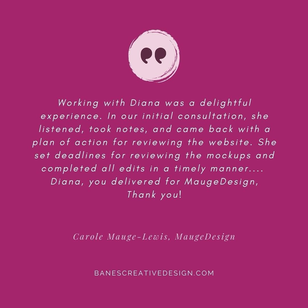 💜 Kind words from clients 💜

Wondering what it&rsquo;s like to work with me? Here&rsquo;s what one of my clients said about my Squarespace Website Design Service:

&ldquo;Working with Diana was a delightful experience. In our initial consultation, 