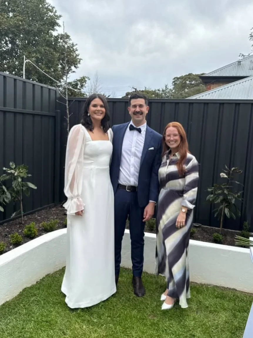 A gorgeous little &lsquo;legals only&rsquo; ceremony for S &amp; J 💕 This is your friendly reminder if you&rsquo;d like to get married in your backyard with your closest friends and celebrate with a long lunch, we can do that!! I absolutely love bei