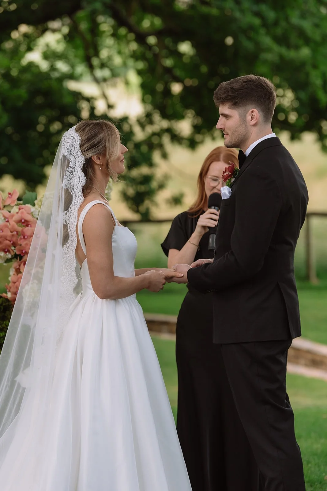 I don&rsquo;t believe in cookie-cutter ceremonies.

Every couple has a different rhythm, a different dynamic, and a different way they show love.

Your ceremony should reflect that, not sound like something your guests have heard ten times before.

T