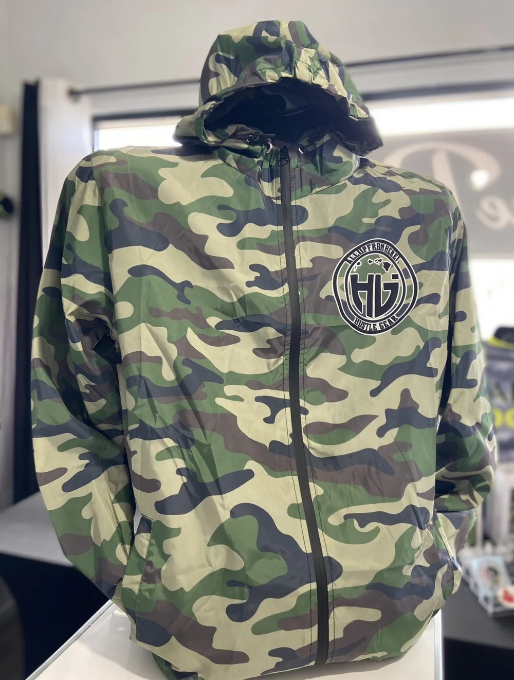 HG CAMO Windbreaker Jacket — HUSTLE GEAR