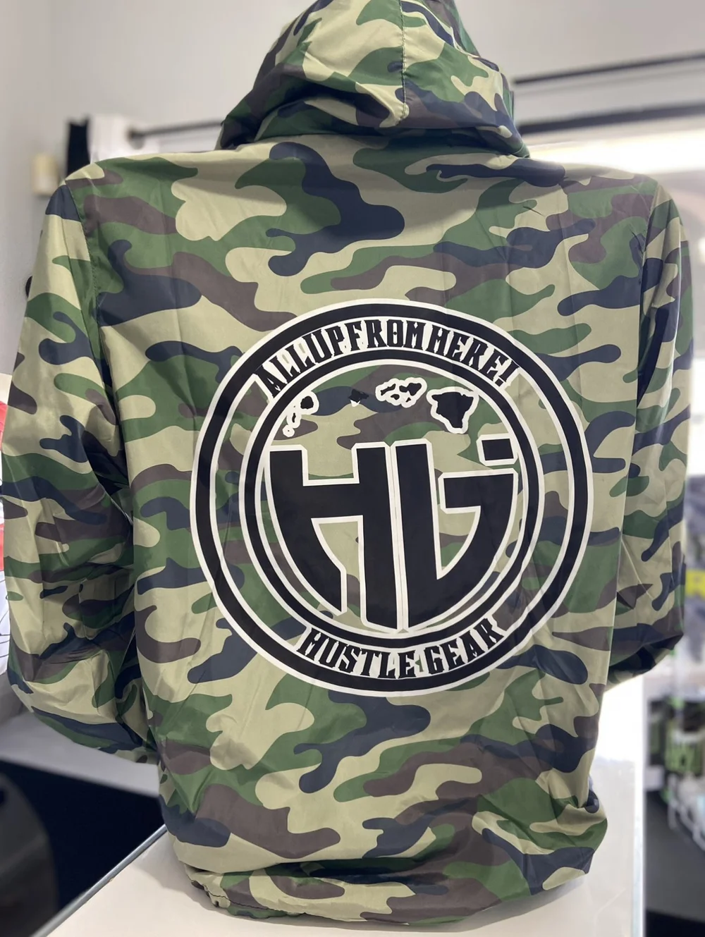 HG CAMO Windbreaker Jacket — HUSTLE GEAR