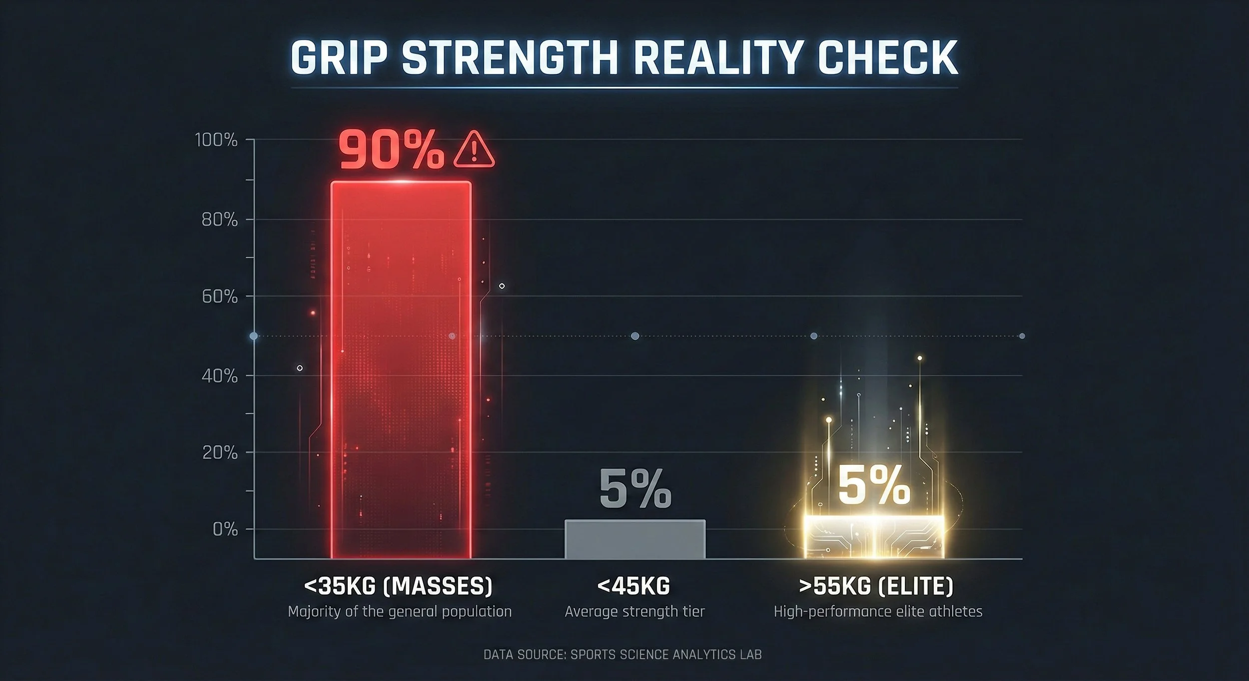 Distribuzione dei carichi massimali su Rolling Handle in un campione casuale di 20 atleti maschi.