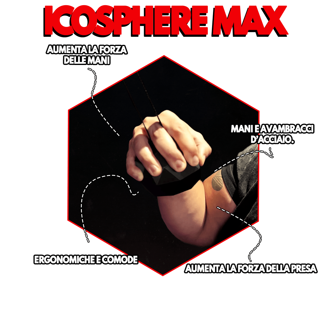 Icosphere MAX pull up Spheres For Maximum Grip Strength