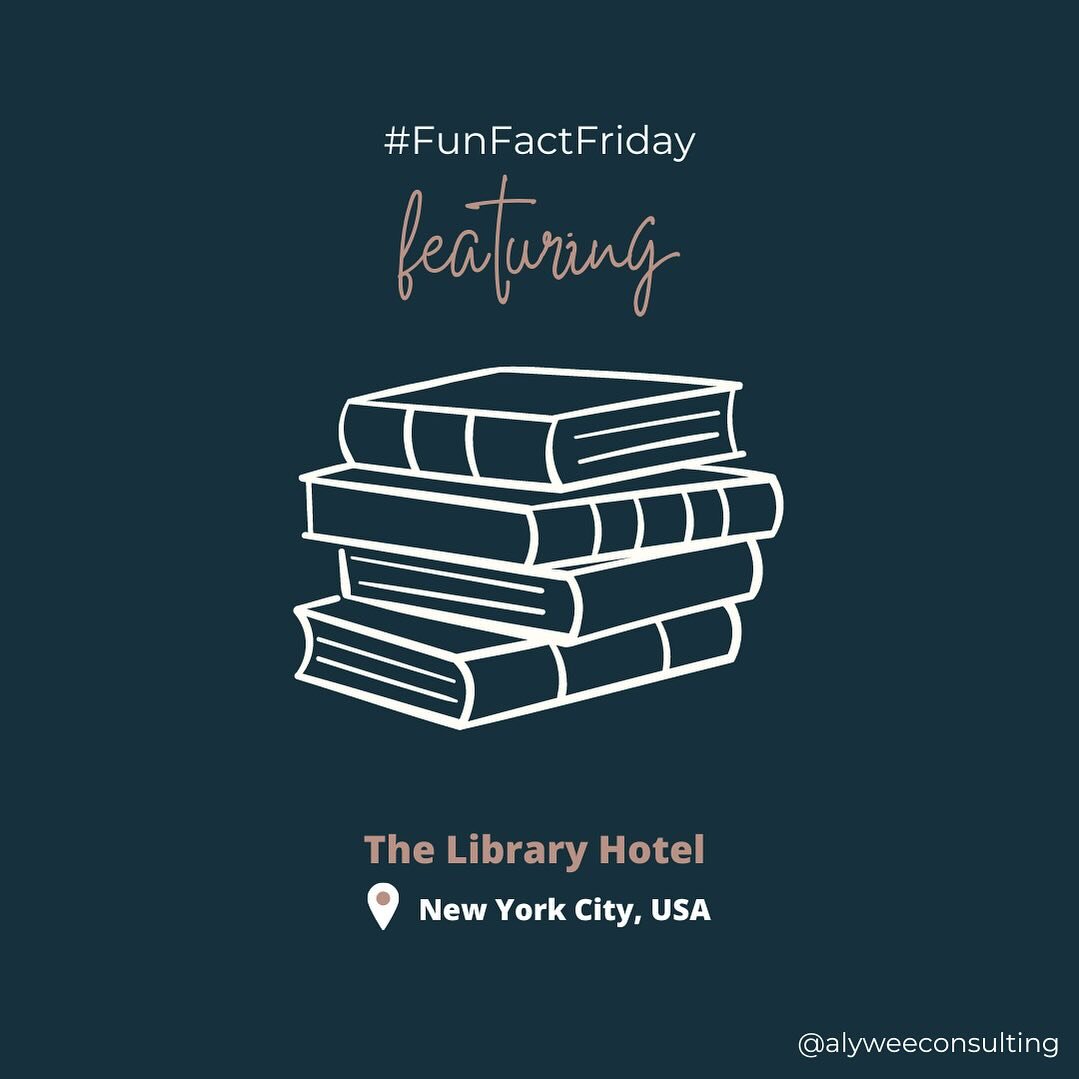 #FunFactFriday: The Library Hotel in New York City categorizes its rooms based on the Dewey Decimal System. 
 
📚 Book lovers, rejoice &ndash; each floor is dedicated to a different literary genre! Indulge in a novel experience in the heart of the li