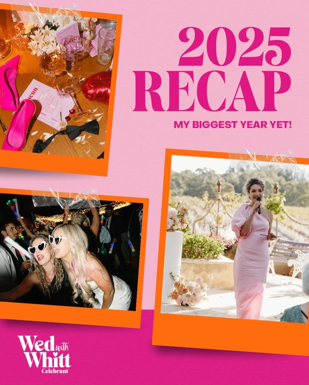 ✨ That&rsquo;s a wrap on 2025, baby! ✨

And holy heck&hellip; what a YEAR.
My biggest. My busiest. My most heart-full yet.
And honestly, it feels like I&rsquo;m only just warming up 🔥

To every single couple I had the absolute honour of marrying thi