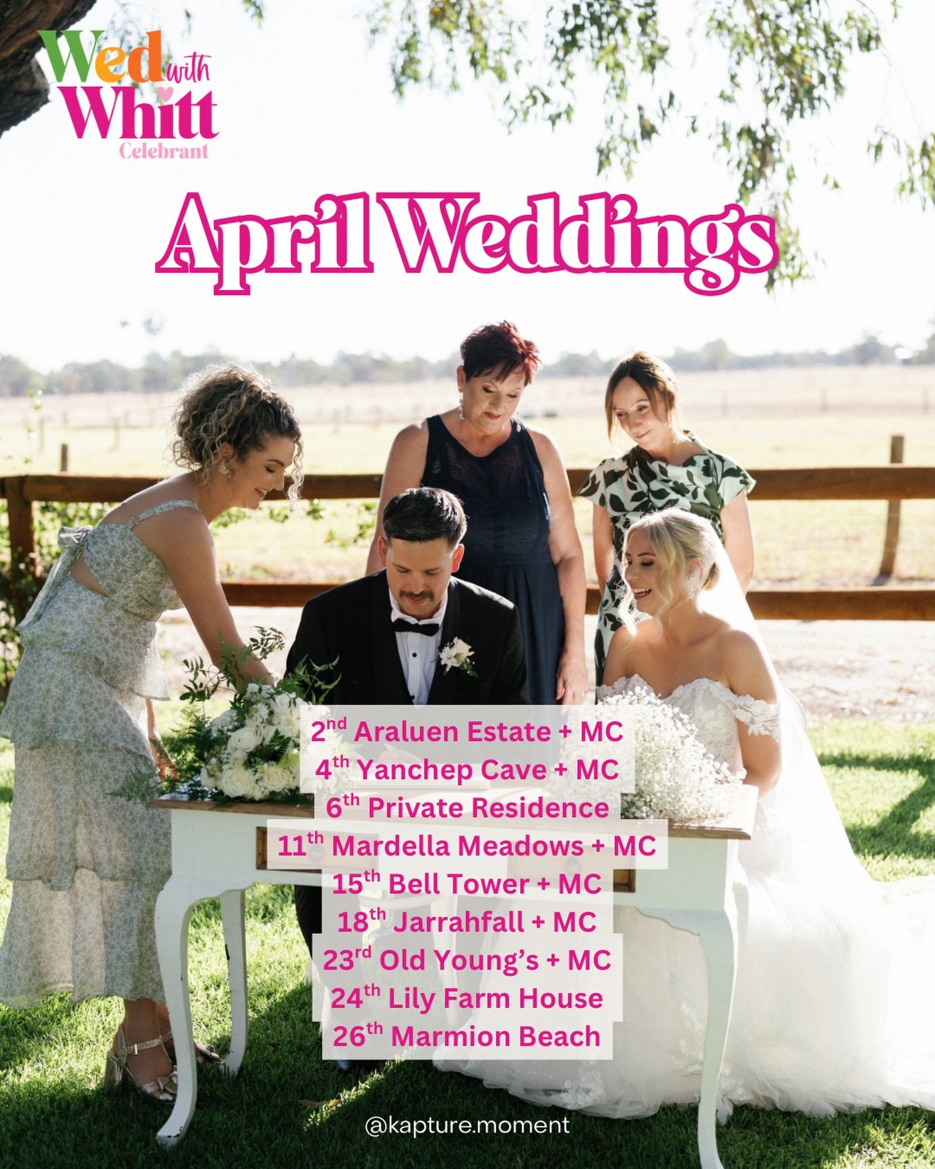 April = officially my MC era and I am OBSESSED 🎤✨

Ceremonies by day, running the party by night! 
There is nothing I love more than keeping the vibes high, the timeline tight, and the dance floor FULL 🔥

Fellow vendors @honeyeventsperth @chandresm