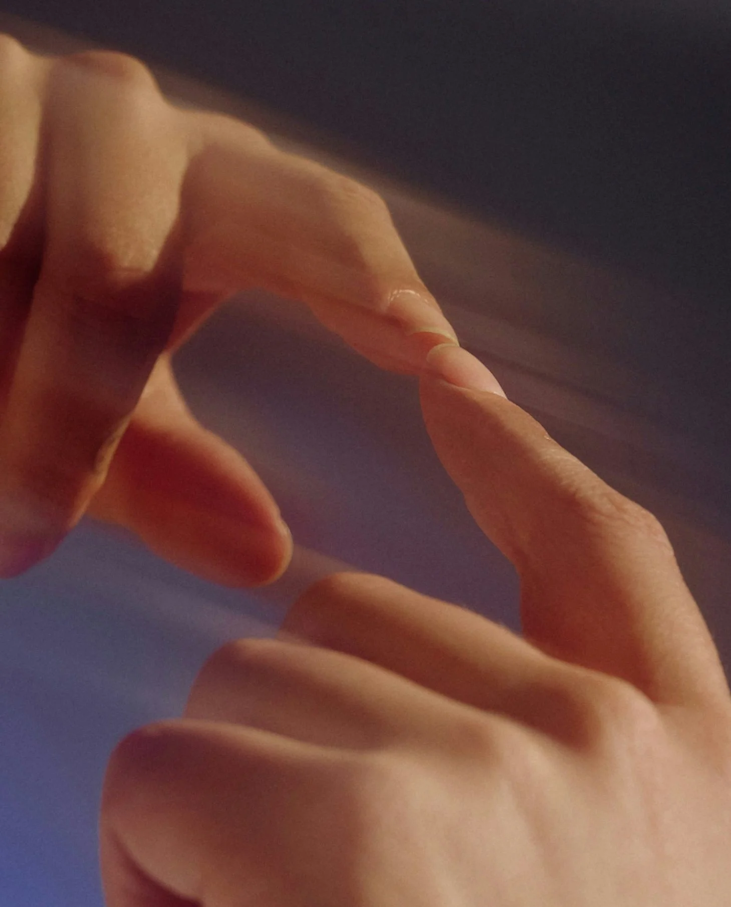 two hands touching a index finger, a metaphor image to symbol contact, to accompany this contact form and messaging freelance concept artist miguel nogueira
