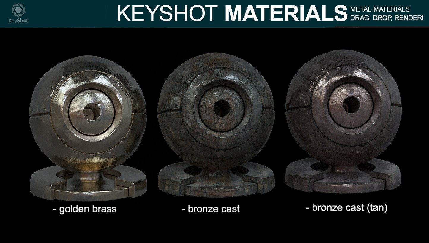 bronze variations for keyshot