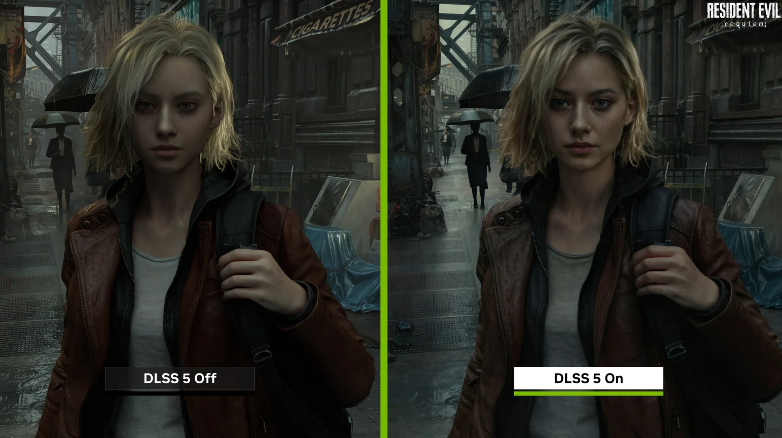 nvidia dlss5 image comparison of grace ashcroft