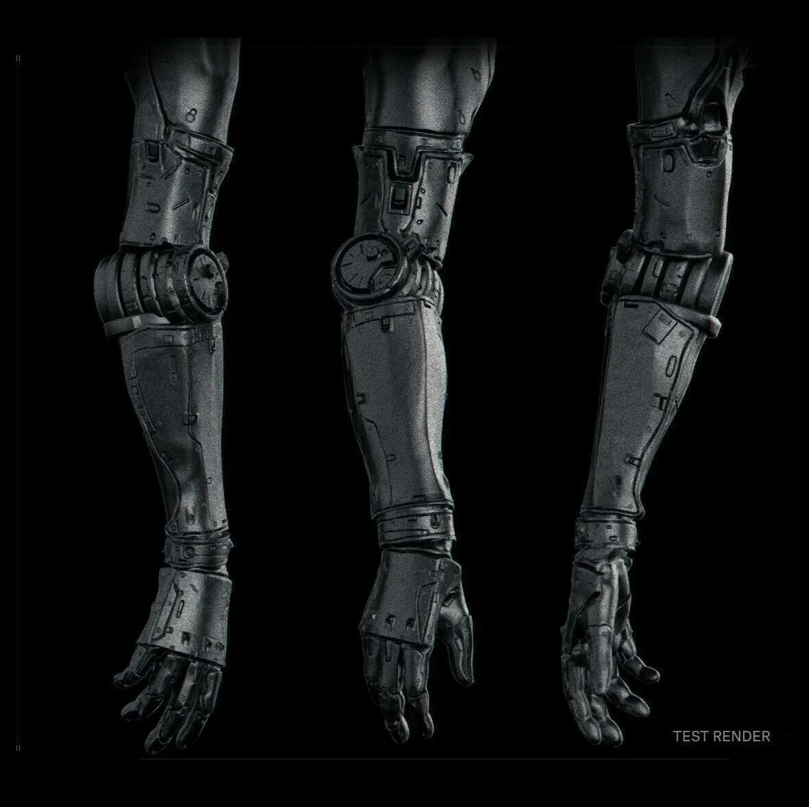 realistic sci-fi concept art of robot arm