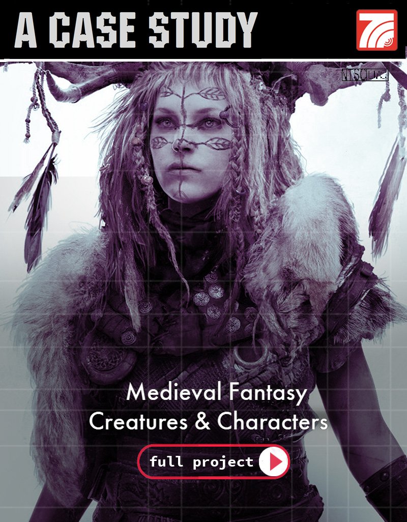 cover overlay for medieval character design case study