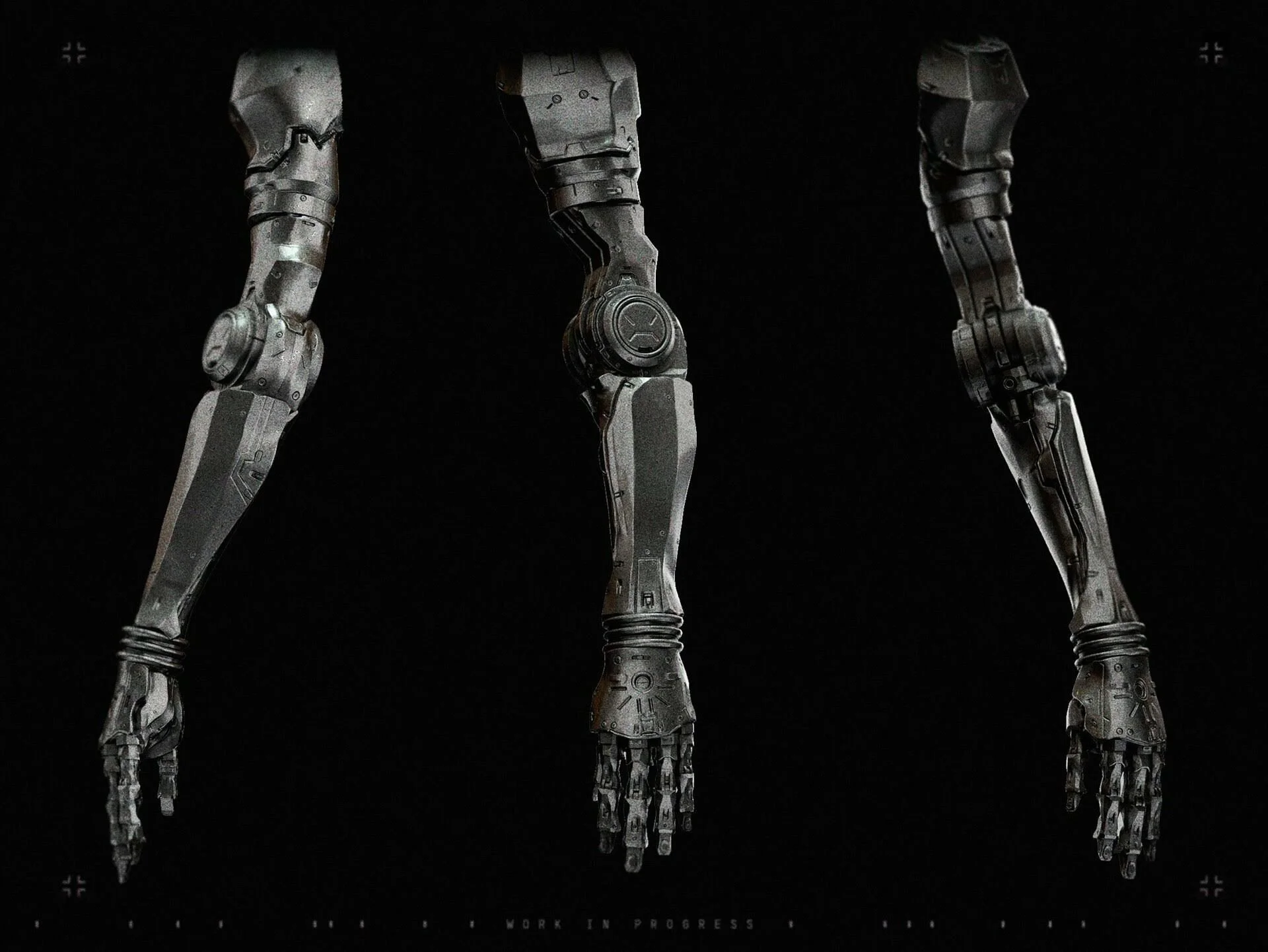 3d cyborg arm