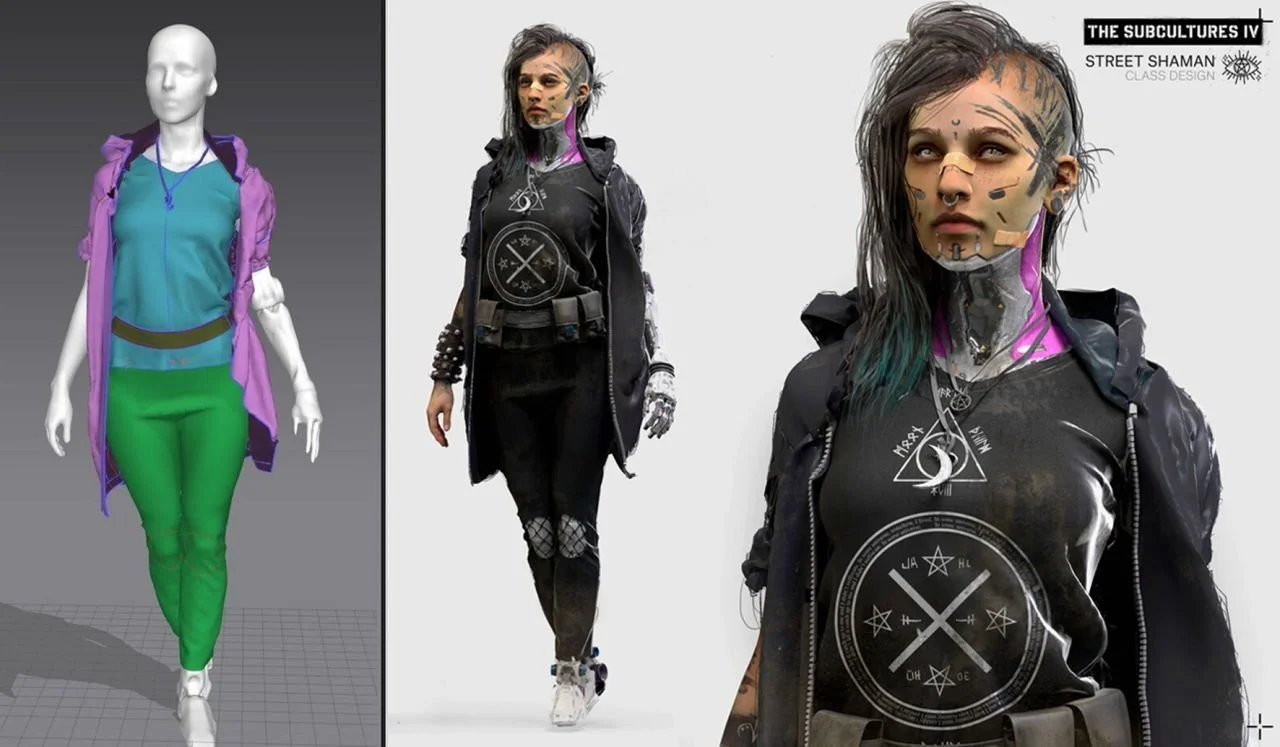 marvelous designer costume sci-fi design