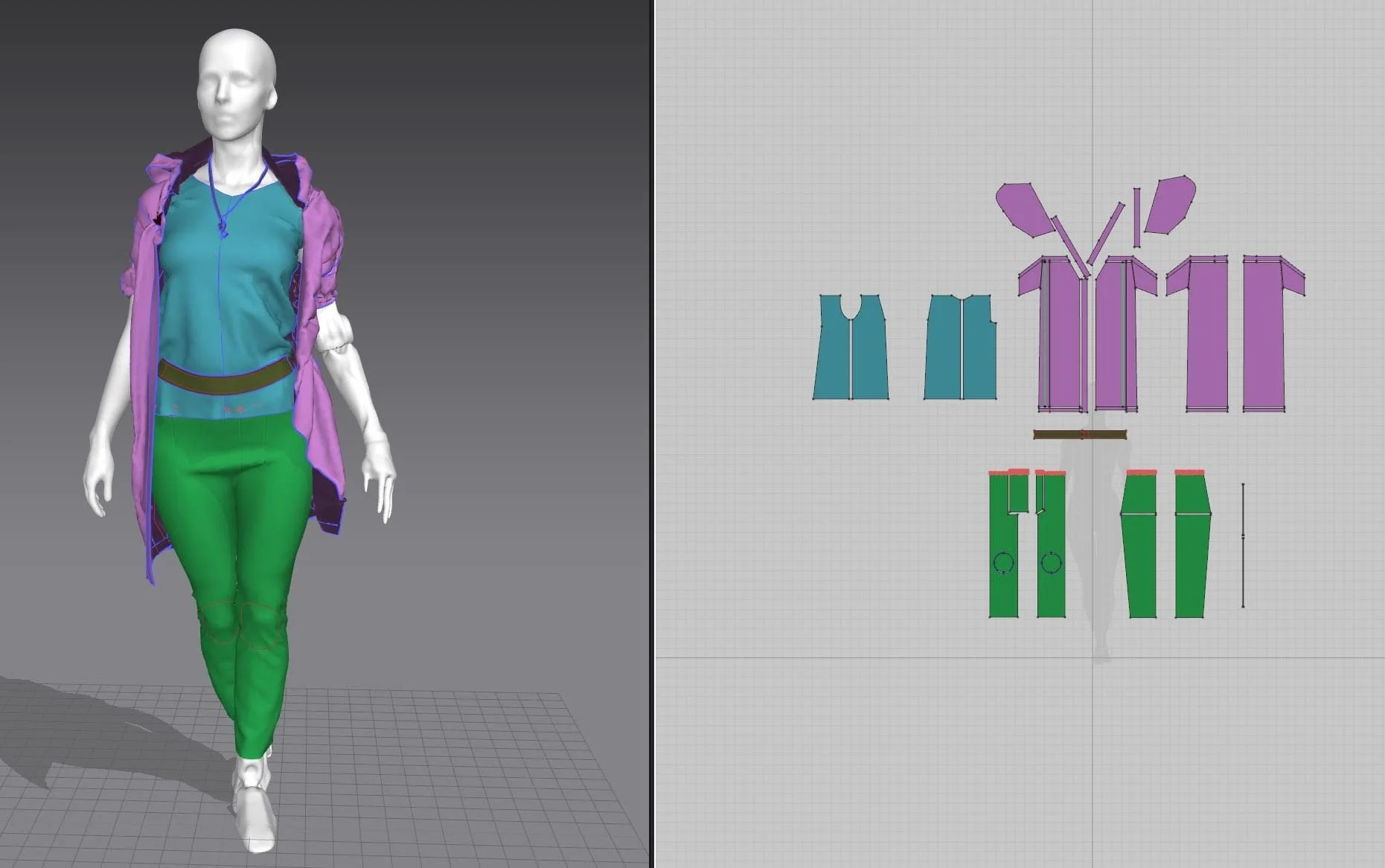 marvelous designer outfit in progress