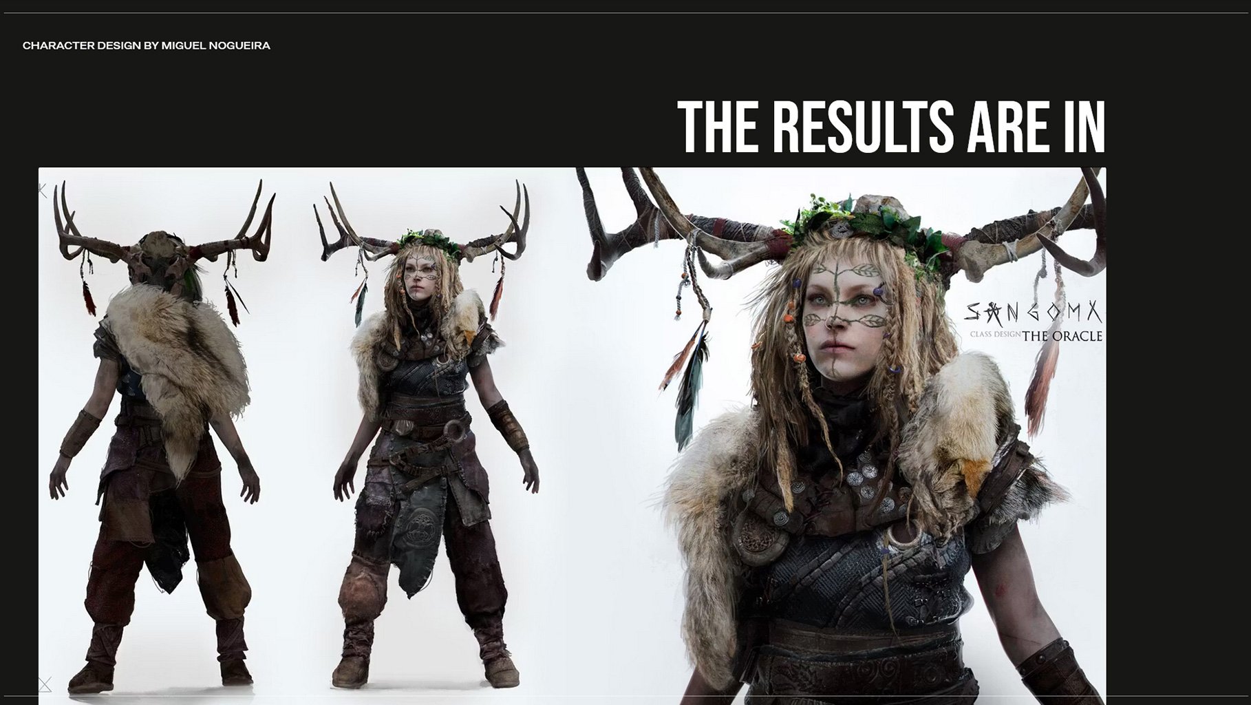 character design results of the research, a great looking story in a character concept art