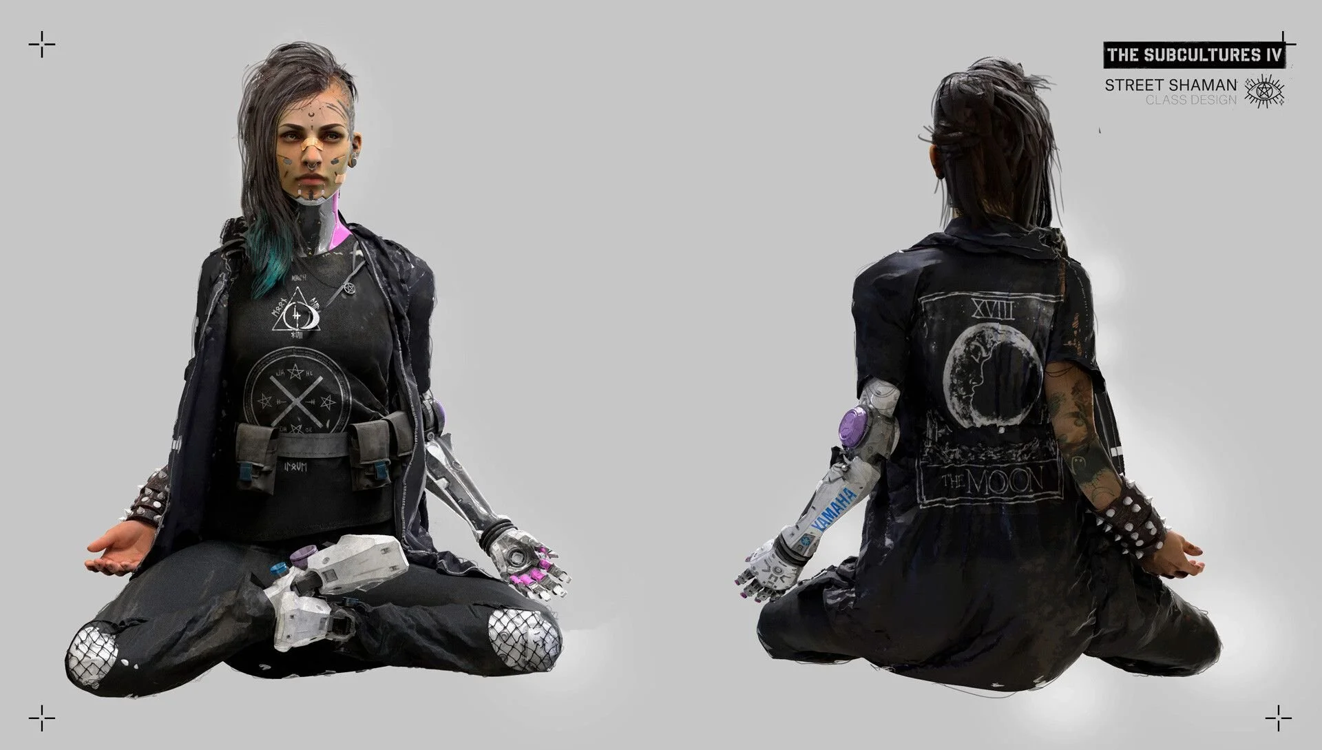 meditating robot concept