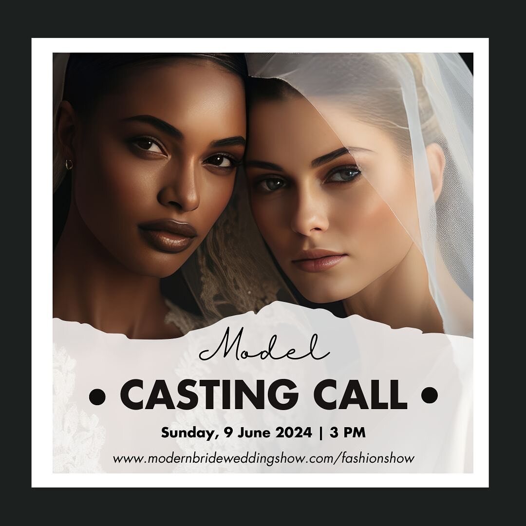 Save the Date 💓💍 Our next season of @modernbridews is just around the corner!
Model Casting is JUNE 9th at 3PM!! 

📍 Grand Dance Studio, 34 Doncaster Ave #6, Thornhill

🤍 Apply at https://modernbrideweddingshow.com/model-application/

#Fashion #W