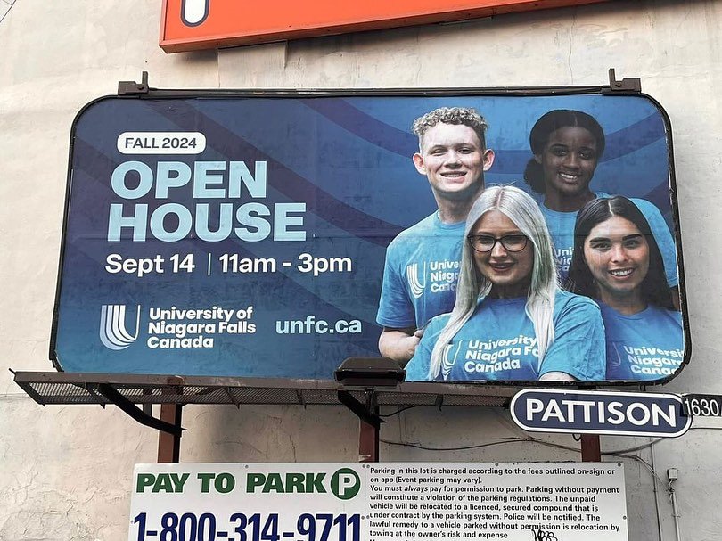 Billboards and Advertisements for @unf_can all over Niagara featuring MANY of R Models 💜📸 very proud of you all! 

📋R House is the #1 agency in the Niagara Region to book your models and talent for all projects! Dm or email us to cast your next sh