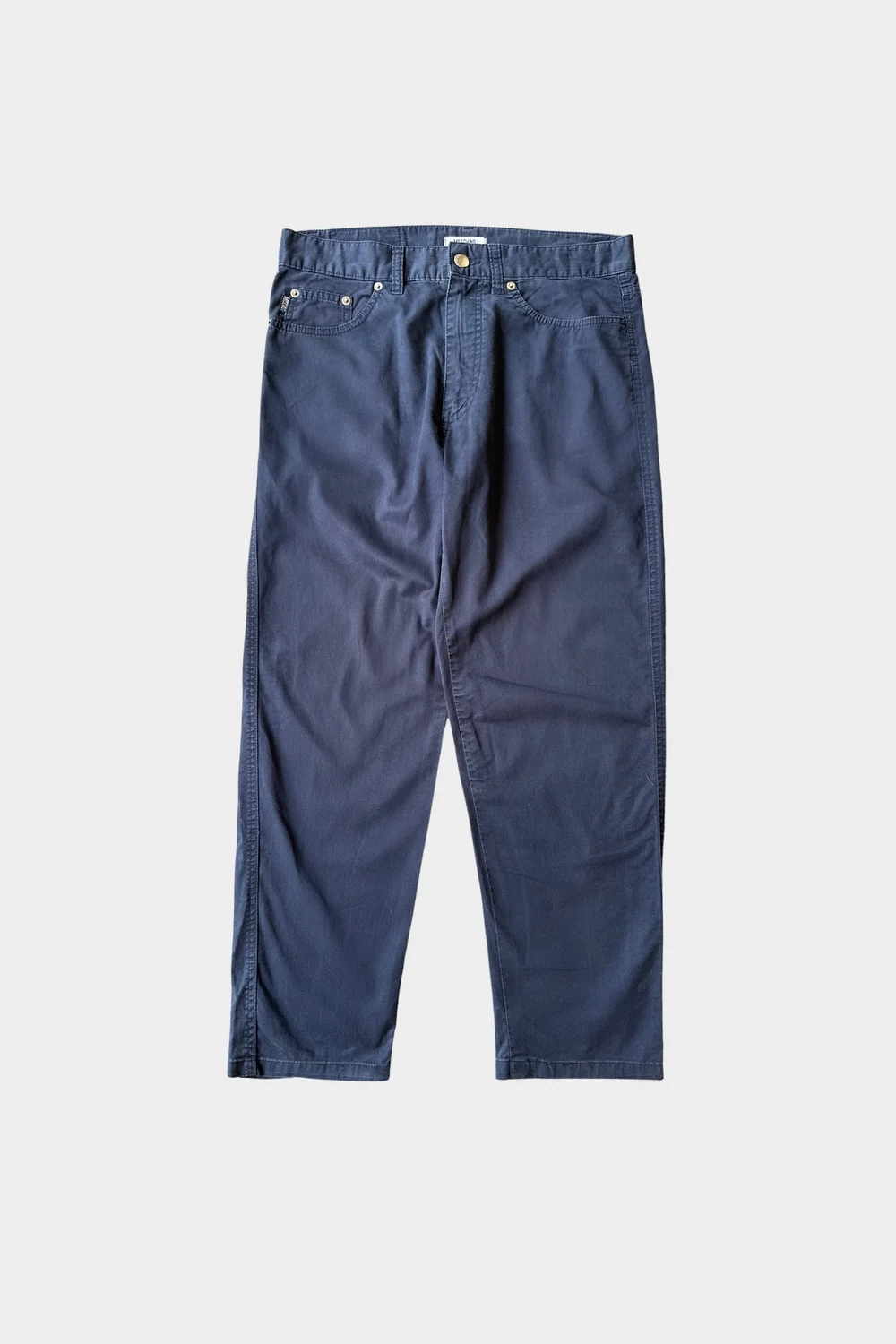 Moschino Vintage Straight Leg Blue Trousers 32 — ARCHIVES by THIDVRVT 