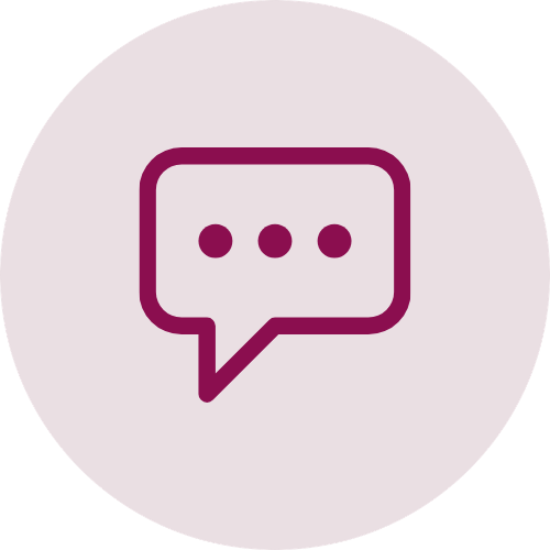 A speech bubble