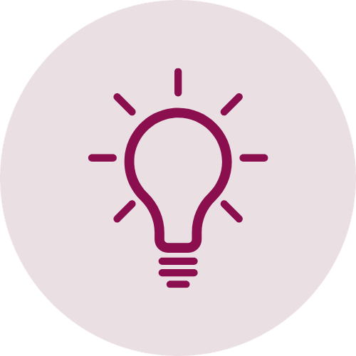 A lightbulb icon