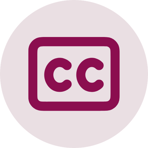 Captions icon
