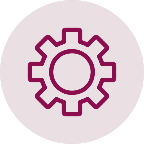 A cog icon