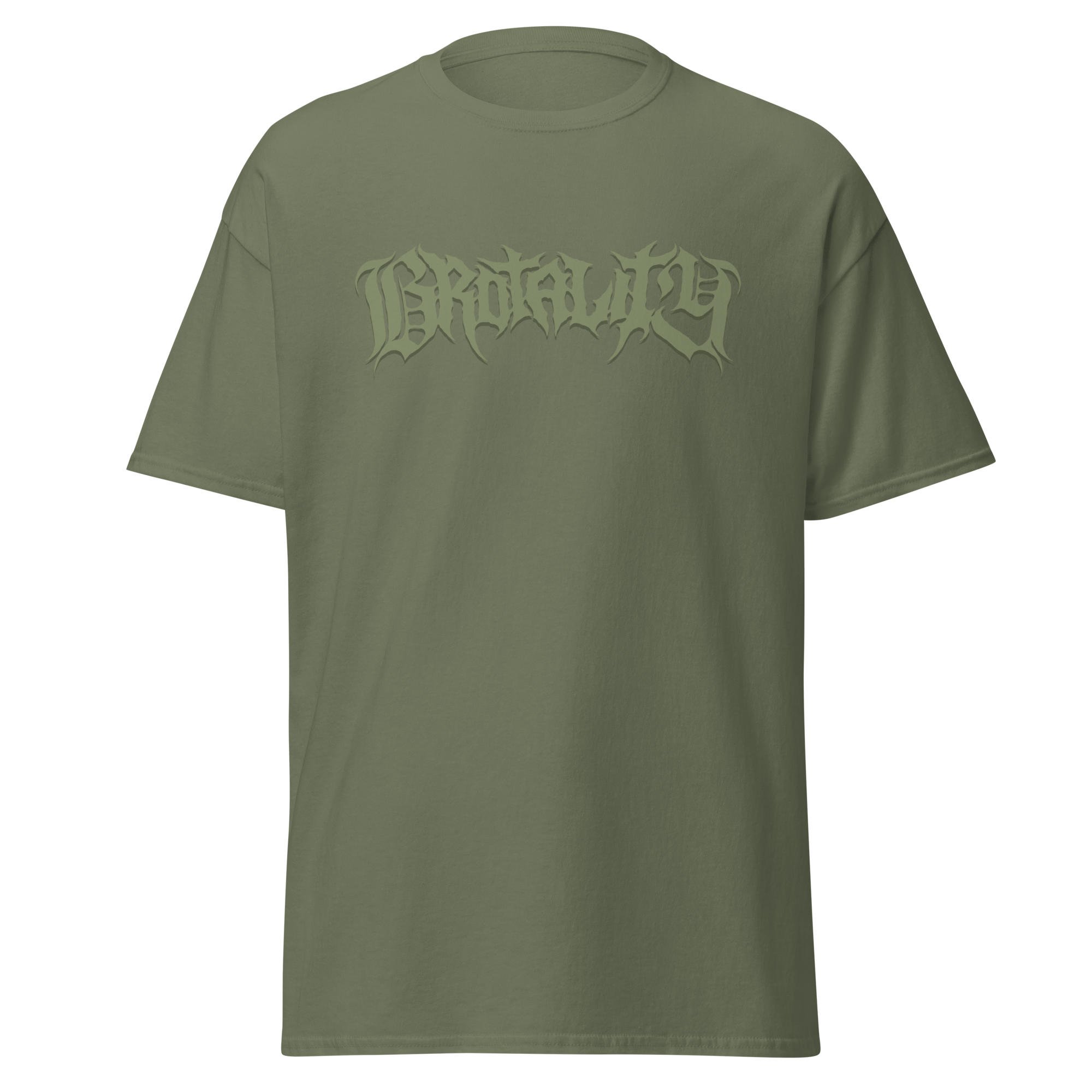 unisex-classic-tee-military-green-front-69ca99f10cdf6.png
