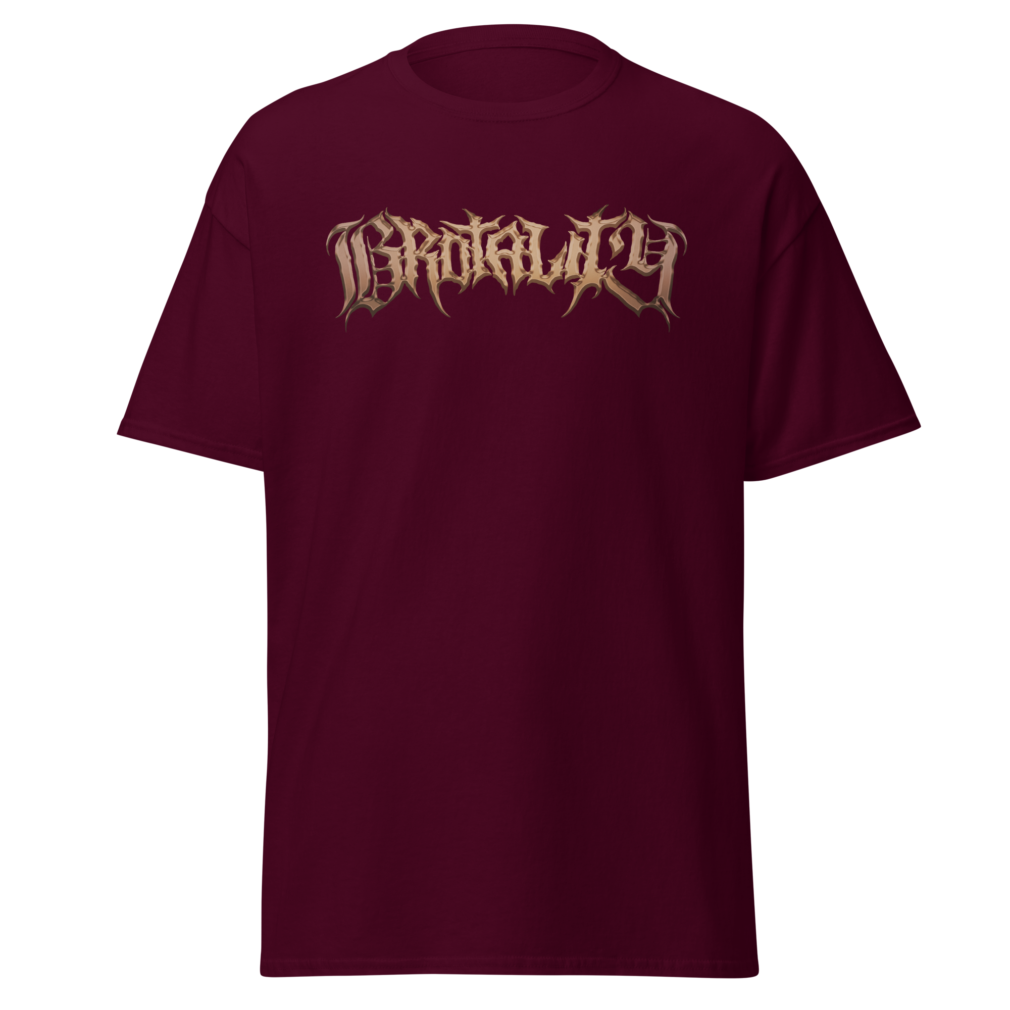 unisex-classic-tee-maroon-front-6acd47d0db2b9.png