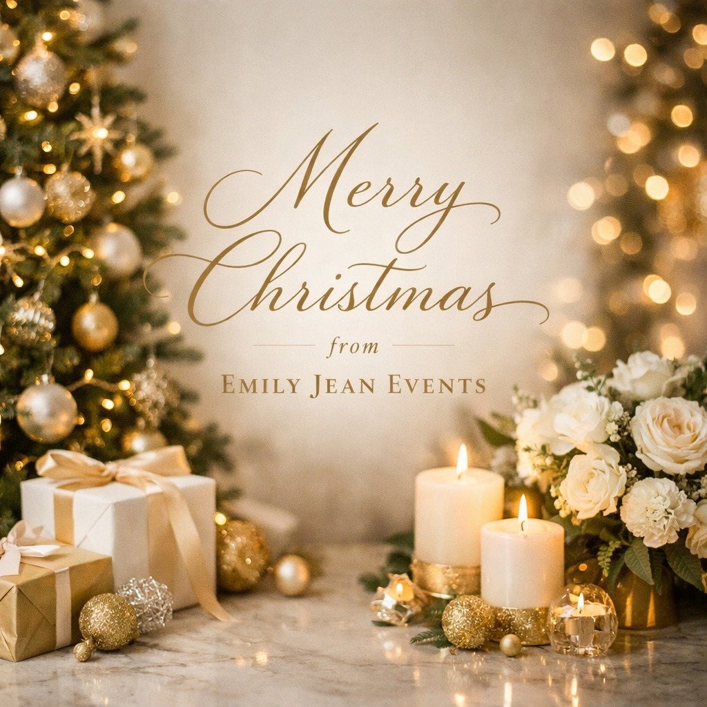 ✨ Merry Christmas! ✨

As the year draws to a close, I would like to extend my warmest Christmas wishes to all of our beautiful couples, past and present. Thank you for trusting Emily Jean Events with some of life&rsquo;s most meaningful celebrations 