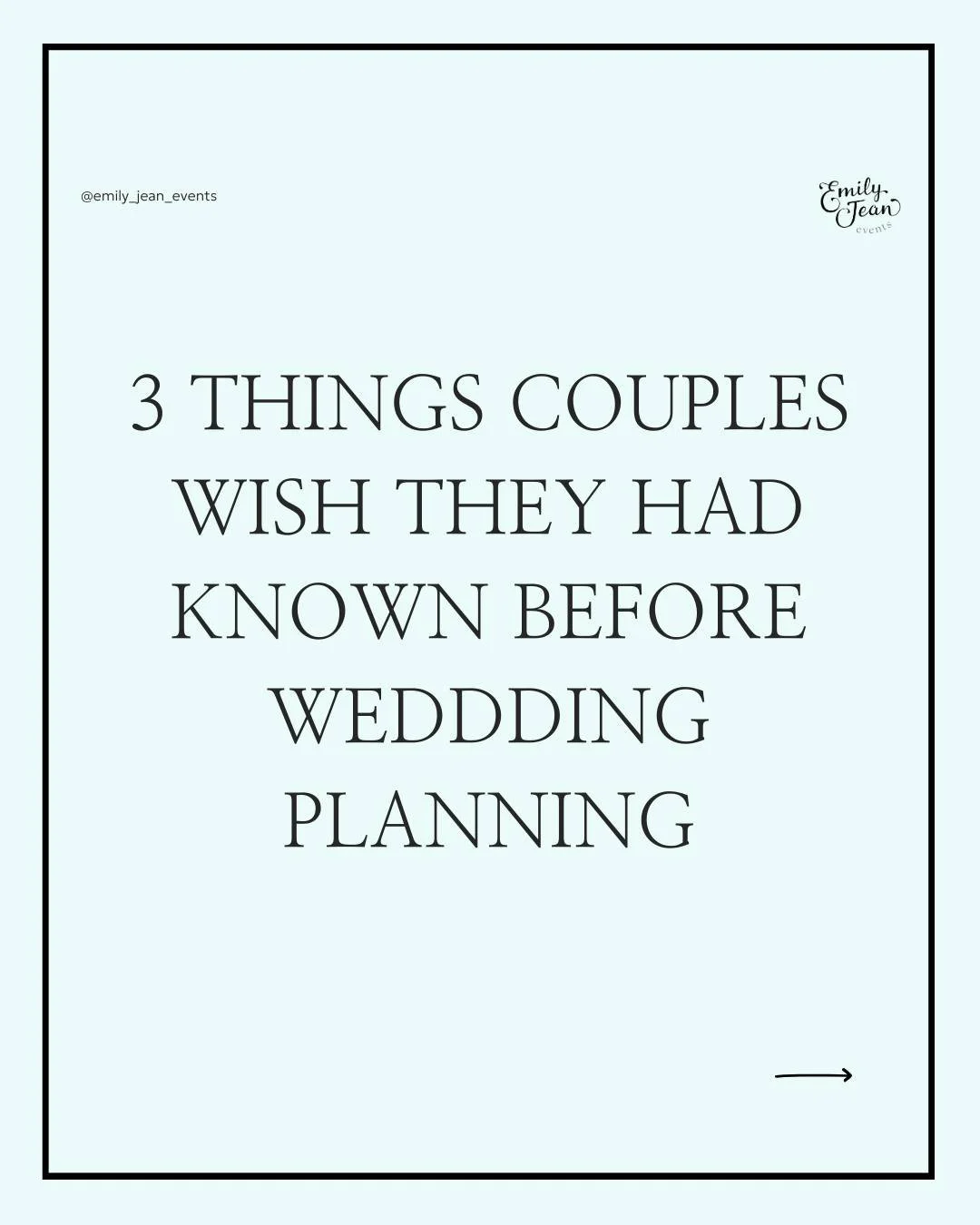 If you could start your wedding planning again, these are the three things most couples wish they&rsquo;d known:

1️⃣ A solid timeline saves your sanity
2️⃣ A clear budget is a game-changer
3️⃣ You don&rsquo;t have to do it all alone

As a wedding pl